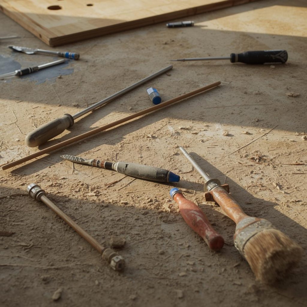 Huis kopen, verbouwen en nestelen met klusgereedschap.